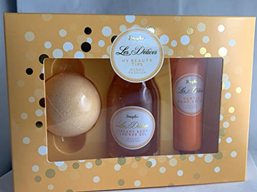 Douglas Collection Body Care Mango Bath Set Shower Gel (100 ml), a Hand Cream (30 ml) and a Bath Bomb (9 g) on Sale